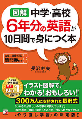 〈図解〉 中学・高校6年分の英語が10日間で身につく本イメージ